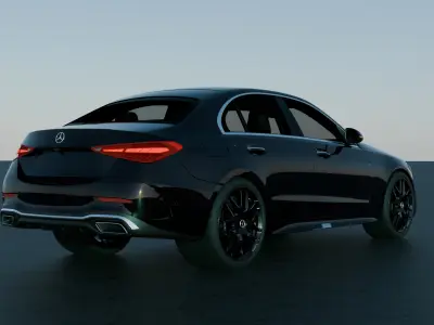 Mercedes C-class W206 Free 3D model