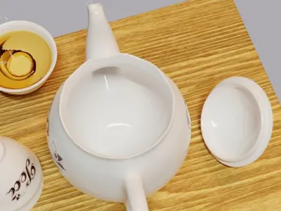 teapot - blender cycles 3D model
