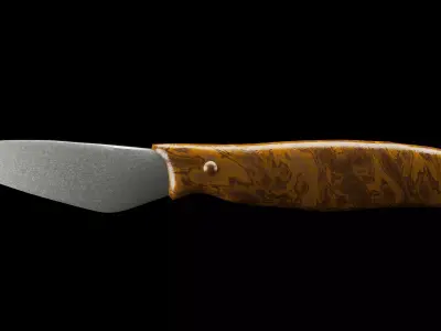 Simple Knife Low-poly 3D model