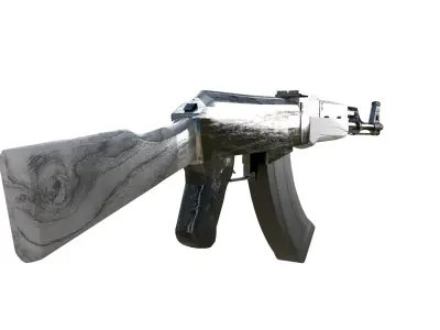 AK47-3D Model - Game Ready  Low-poly 3D model