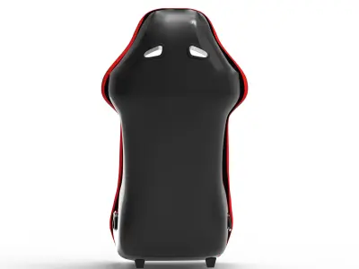 Car Seat Structure New 3D model Low-poly 3D model