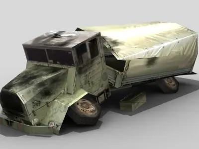 Shaktiman Truck Low-poly 3D model