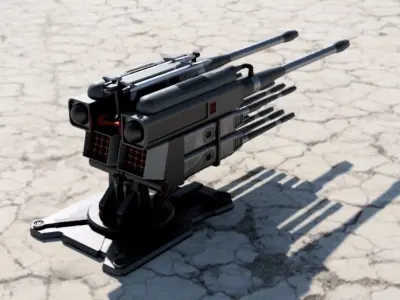 cannon 09 3D model