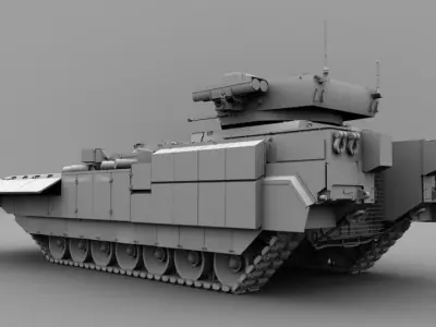 T-15 Armata Free 3D model