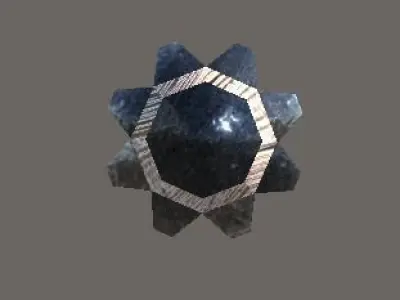 Studded Club Low-poly 3D model purchase