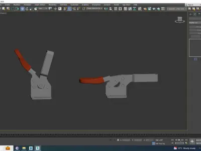 UP 201B Latch Low-poly 3D model