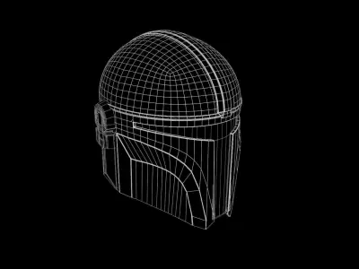 Mandalorian Helmet 3D model buy