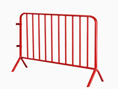 Fence Barrier 03 Low-poly 3D model