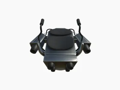 Jetpack G07 Steel - SciFi Character Design Low-poly 3D model