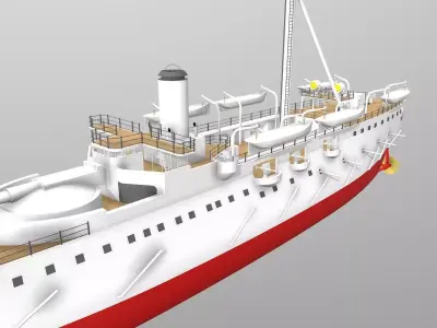 IJN Itsukushima Free 3D model