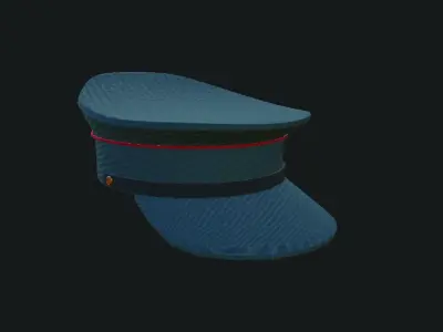 Army Service Cap 3D model