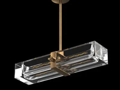 SAVILE LINEAR CHANDELIER 24 3D model