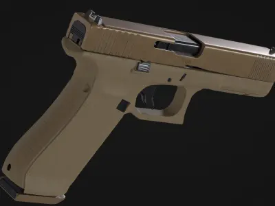 Glock 17 Gen 5 Game Ready Low-poly Low-poly 3D model