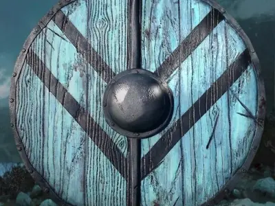 viking shield 3 Low-poly 3D model purchase