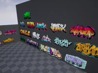 Graffiti Pack Decals Texture