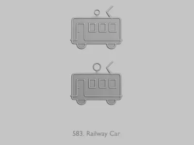 Vehicles Trains Pendant Pack Original Blend 3D print model