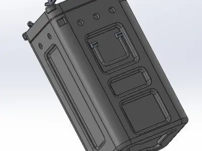 Bofors 40mm Ammunition Can 3D model