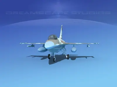 Gen Dyn F-16A Falcon Morracco 3D model