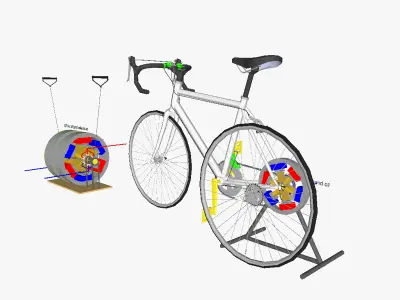 Human powered electricity generators 3D model