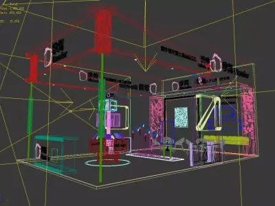 Exhibition - Area - 6X9-3DMAX2010-018 3D model