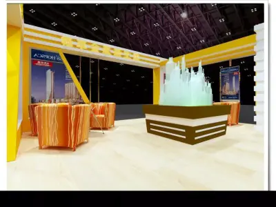 Exhibition - Area -6X5-3DMAX2009-68 3D model