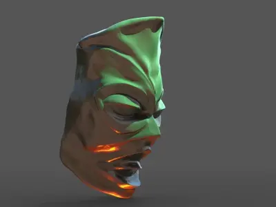 African mask 1 3D model