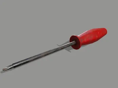 screwdriver Low-poly 3D model 41