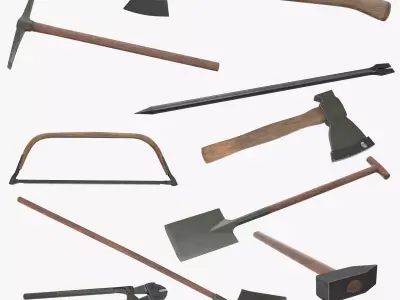 Military Tools Collection 3D Model Pack