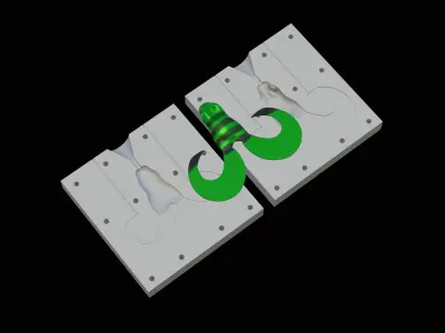 Am bait frog 10cm twister form for predator fishing Free 3D print model