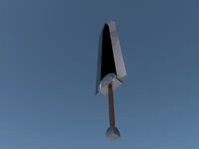 Two-handed sword Free 3D model