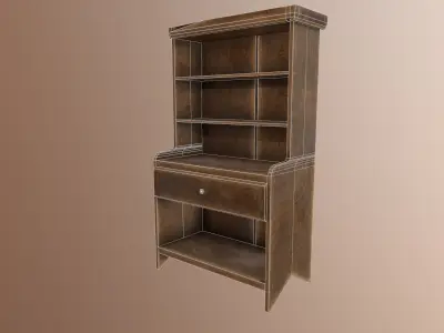 Antique Cabinet Low-poly 3D model