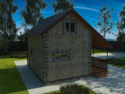 Private house 3D model 2
