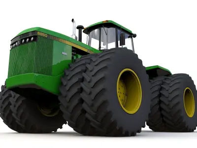 JOHN DEERE 8850 4WD Tractor 1985 3D model