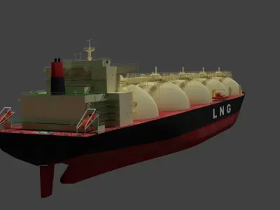 LNG Ship 3D model