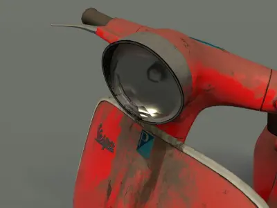 Vespa Motobike 3D model