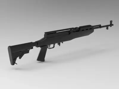 SKS automatic rifle 3D model