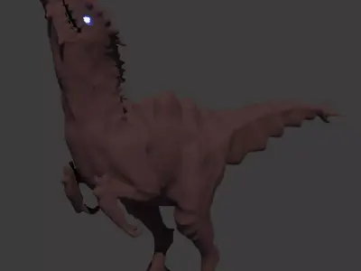 Dinosaur Dragon Monster Low-poly 3D model