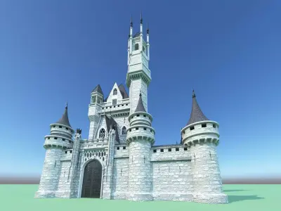 Medieval castle 3D model shop