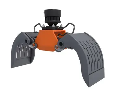 Hydraulic Stone Separating Grabs 3D model