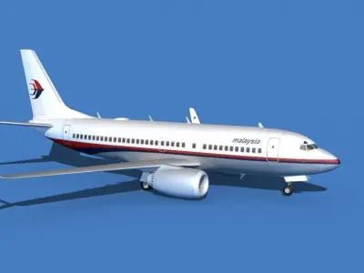 Boeing 737 MAX 7 Malaysia 3D model
