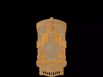 Steam Locomotive 3D Print Model 3D print model