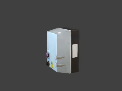 pump starting panel 3D model