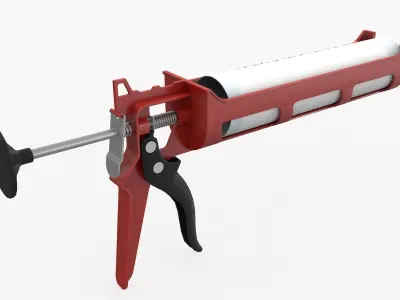 Silicone Gun Pistol 3D model