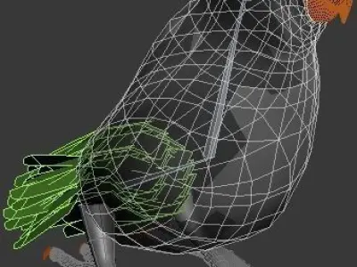 Parrot Low-poly 3D model get