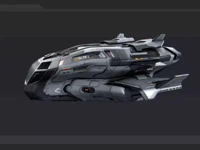 SF STALKER Spaceship Low-poly 3D model