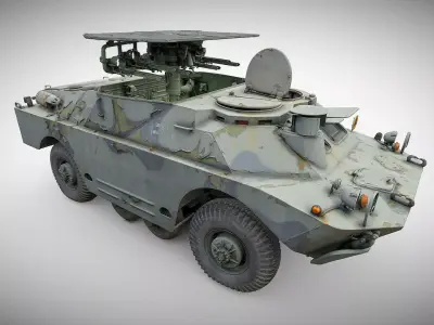 Tank destroyer BRDM-2 9P133 3D model