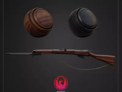 Gun mk-iii Low-poly 3D model