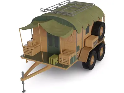 Off road Camping Trailer 3D model order