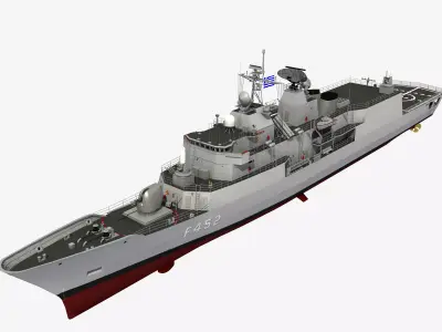 MEKO 200 GREEK HYDRA CLASS FRIGATE HS HYDRA 3D model