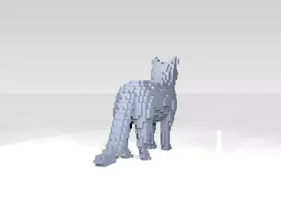 Cat Voxel 3D model